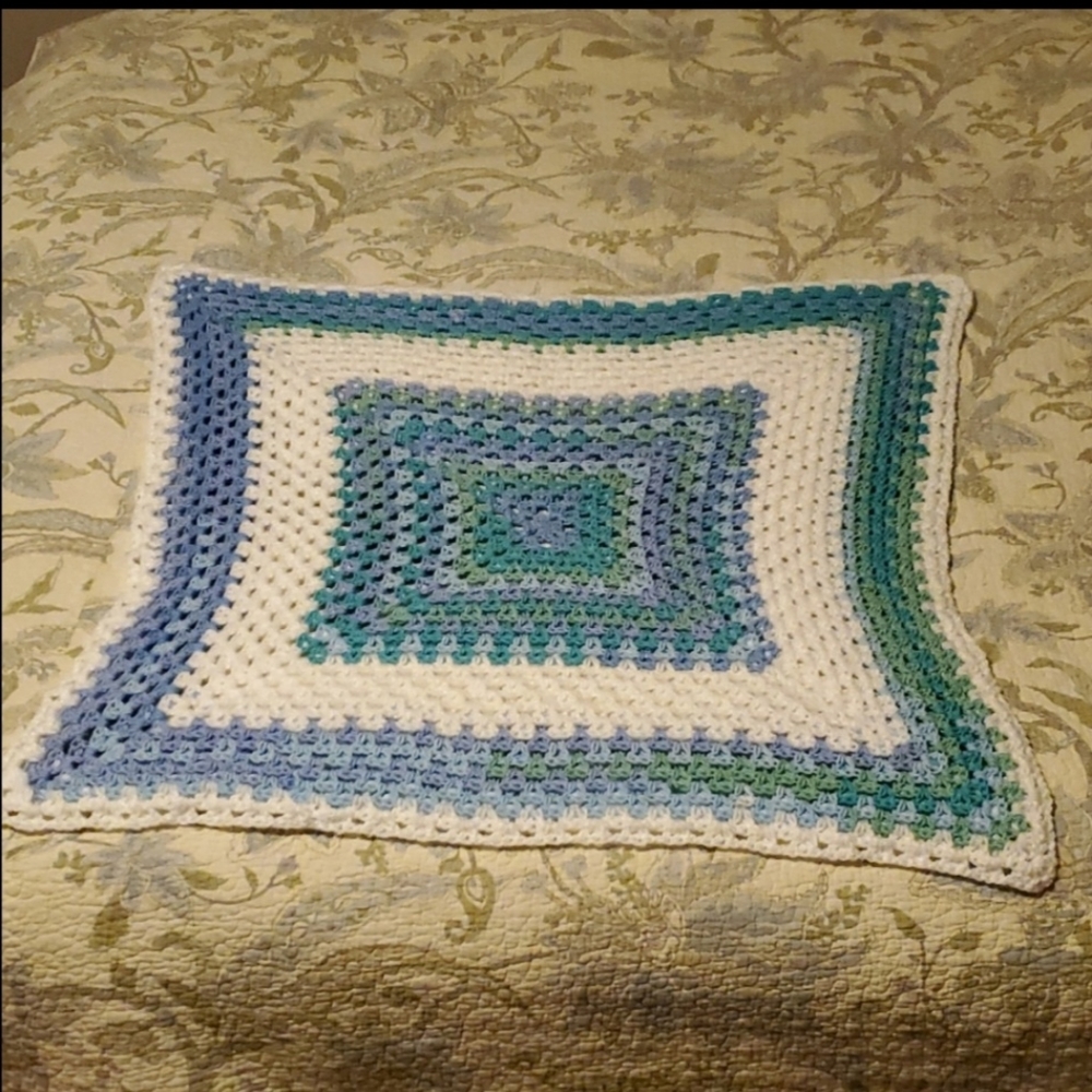 Handmade Back Of Couch Blanket - Handmade Baby Blanket